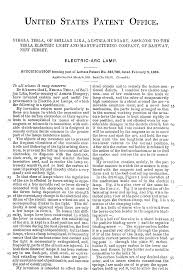 Tesla electric light and manufacturing company was an electric lighting company in rahway, new jersey that operated from december 1884 throu. The Patents Of Nikola Tesla Patent Number 335 786 The Electric Arc Lamp 2 9 1886 Steemkr