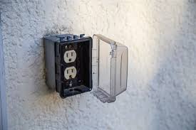 It was blocked by a concrete foundation. Weatherproof Your Outdoor Electrical Outlets David Gray Electrical Services