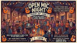 Open Mic Night @ Yarrow Hall