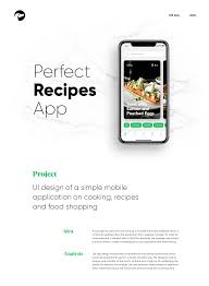 These are the best recipe apps and software progr. Mobile Ui Design Perfect Recipes App On Behance