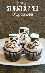 Easy Stormtrooper Cupcakes Star Wars Cake Star Wars Party Food Star Wars Food