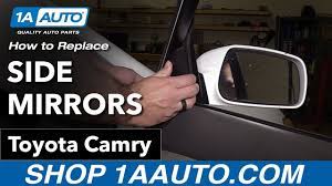 How To Replace Side Mirrors 06 11 Toyota Camry Youtube