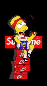 Dope supreme wallpapers wallpaper cave. Pin By Claritza Campos On Iphone Wallpapers Bart Simpson Art Simpsons Art Simpson Wallpaper