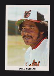1976 Mike Cuellar ORIOLES UNSIGNED 3-1/2 x 5-1/4 Team Issue PHOTO CARD #4