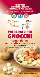 Gnocchi senza glutine è la prima ricetta dedicata agli intolleranti o celiaci!! Preparato Per Gnocchi Senza Glutine Senza Latte E Senza Uova Busta Da 250g E 500g Il Pane Di Anna