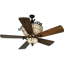 These ceiling fans come with light kits, allowing them to illuminate rooms and brighten your life. Jeremiah Cortana Lighting 54 Ceiling Fan With Premier Blades In Hand Scraped Walnut And Light Kit In Peruvian Craftmade K10659