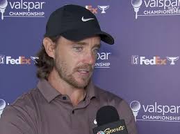 Tommy Fleetwood says that he was happy with his putting during the first  round of the Valspar Championship.