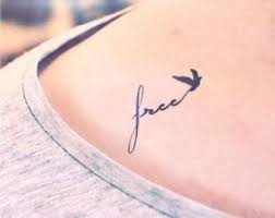 2st Kleine Frei Mit Vogel Tattoo Inknart Tatowierung Handgelenk Zitat Tatowierung Korper Aufkleber Fake Tattoo Ho Fake Tattoos Small Girl Tattoos Tattoos