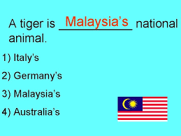 Revered as malaysia's national animal and featured in the country's coat of arms, the malayan tiger is highly native to the jungles of peninsular malaysia. Countries And National Animals Canada China Germany Greece