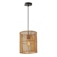 Rattan pendant light fixtures are a way to change the style of a room. Rattan Ceiling Lights Target