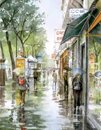 丶恋空 水 来自未半言未曾言的图片分享 堆糖 watercolor landscape paintings watercolor architecture landscape paintings