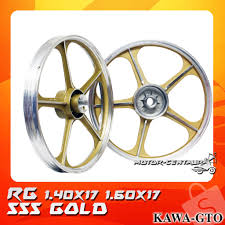 Sejauh mana keberkesanan dan kesahihan dia, saya pun tanyalah mr google. Rim Motosikal Kawa Gto Sport Rims 555 1 40x17 Disc F 1 60x17 Drum R For Suzuki Rg Rgv Gold Shopee Malaysia