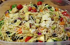 Recette Salade De Spaghettis Frais Du Jardin Salade De Spaghetti Recette Repas De Pates