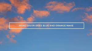 Orange is the color of the tasty citrus fruit. Blue And Orange Mixed What Color Does Orange And Blue Make