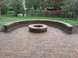 Good Size For Seat Fire Pit Patio Curved Patio Paver Patio