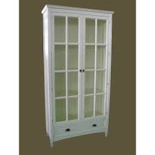 Black Bookshelf With Doors Julian Mcgowan Tall Bookcase With Glass Door In White White 82 H X 41 W X 16 D Reviews Bookcase With Glass Doors White Bookshelves Glass Door