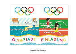 Ihr kind wünscht sich zum geburtstagsfest etwas sportliches zu unternehmen? Kindergeburtstag Olympiade Einladung Basteln Vorlagen Kindergeburtstag Einladung Basteln Einladungskarten Kindergeburtstag