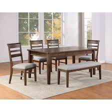 5.elegant design of dining chair matching,color optioal. Vendor 3985 Ora Or700 T 4xs Bn Casual 6 Piece Table Chair And Bench Set With 6 Drawers Becker Furniture Table Chair Set With Bench
