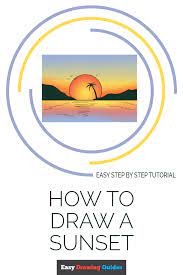 Here is a list of 31 easy watercolor art ideas for beginner artists. How To Draw A Sunset Really Easy Drawing Tutorial