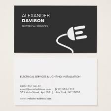 Electrician Logo Modern Business Card I Zazzle Com In 2021 Electrician Logo Modern Business Cards Electrician