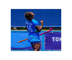 Vandana katariya of team india controls the ball during the women's preliminary pool a match between india and south africa at tokyo 2020 olympic games. Eulji Vzudqlzm
