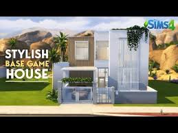 Stylish Base Game House No Cc The Sims 4 Stop Motion Build Youtube In 2020 Sims House Sims Sims 4