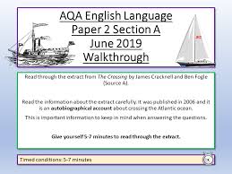 Schools are a form of prison, that limit students' learning and education.' Aqa English Language Paper 2 June 2019 Teaching Resources