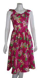 Made In Hawaii Women S Plumeria Flowers Hawaiian Sundress Pink C812nbvzmn2 Hawaiian Sundress Clothes For Women Womens Dresses