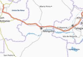 Melipilla province is one of six provinces in the santiago metropolitan region of central chile. Michelin Landkarte Melipilla Stadtplan Melipilla Viamichelin