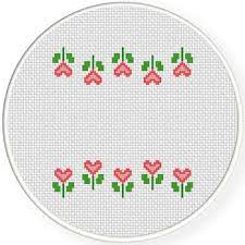 Maybe you would like to learn more about one of these? Heart Flower Border Cross Stitch Pattern Daily Cross Stitch