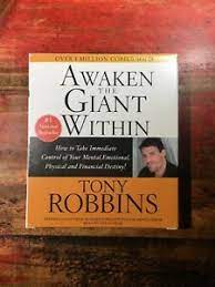 Most people have no idea of the giant capacity we can immediately command when we focus all of our resources on mastering a. Brand New And Sealed Awaken The Giant Within Tony Robbins 1 Best Seller 9780671582081 Ebay