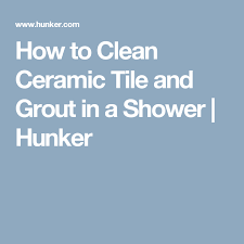 To clean ceramic tile and grout in showers. How To Clean Ceramic Tile And Grout In A Shower Hunker Cleaning Ceramic Tiles Painting Tile Painting Ceramic Tiles