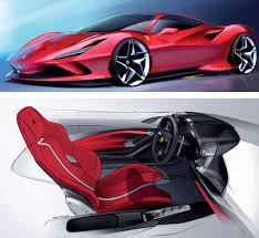Car Design Sketch On Instagram Ferrari F8 Tributo Official Sketches Exterior Sketch By Jaso Car Interior Design Sketch Car Design Sketch Concept Car Design