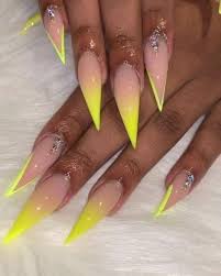 Pin By Sherida Banks On Nails Neon Nail Designs Neon Nails Stilletto Nails