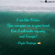 I am who i am. I Am Like Water Water Quotes