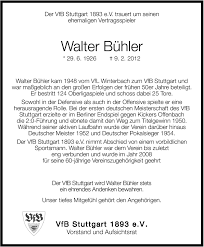 Traueranzeigen von Walter Bühler