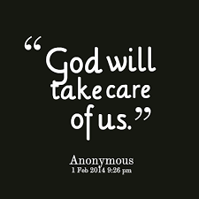 Quotes from Maria Bradfield: God will take care of us ... via Relatably.com