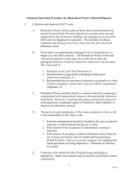Standard operating procedure to store the chemical and solvents safely and first aid during accidents. Incinerator Sop S