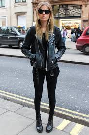 Embrace Winter With A Black On Black Ensemble Black Leather Jacket Outfit All Black Outfit London Street Style