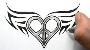 People are found to having a tattoo based on their spiritual beliefs, and it also comes when they are suggesting or advising for a tattoo to others. Designing A Love Peace Symbol With Wings Tattoo Design Youtube