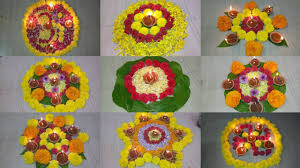 Floral patterns can be used in many different kinds of designs, such as backgrounds, icons, cards, and many more. My Home Karthikamasam Diya Flowers Decoration 2018 L Flower Rangoli Deepam Decoration Youtube