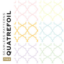 Free printable patterns to cut out and use for crafts, scrapbooking, creating stencils, and more. Free Seamless Quatrefoil Pattern Designerblogs Com