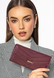 Women's pink quilted faux leather wallet I WITTCHEN