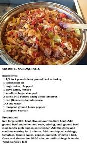 Unstuffed Cabbage Rolls Tried These With Ground Turkey Extra Seasoning Delicious My Husband Had 3 Helpings Recipes Cabbage Recipes Beef Recipes