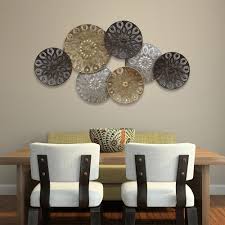Stratton Home Decor Boho Metal Plates Wall Decor S01199 The Home Depot Plates On Wall Metal Wall Decor Medallion Wall Decor