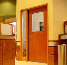 Interior veneer door manufacturers use thinner sheets of wood for veneer doors than for solid doors. Commercial Flush Wood Doors Solid Fire Rated Dws Inc