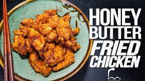 Korean Honey Butter Fried Chicken Sam The Cooking Guy Honey Butter Chicken Butter Chicken Recipe Honey Butter