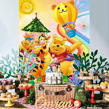 Winnie The Pooh Backdrop Baby Shower 1st Birthday Party Supplies Background Photography Banner Buy Online In Dominica At Dominica Desertcart Com Productid 157355771