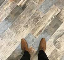 Rustic Blue Reclaimed Wood Effect Porcelain Floor Tiles