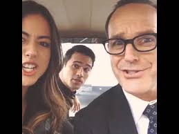 2014 2/4 Agents of S.H.I.E.L.D.-Clark Gregg, Brett Dalton and Chloe Bennet